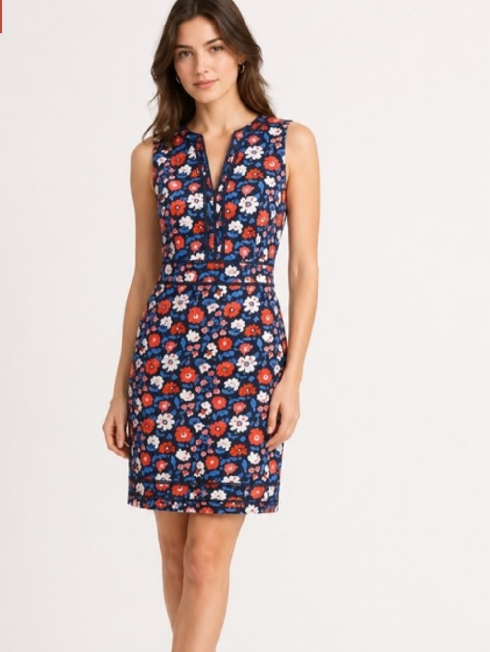 Kate Spade Shore Thing daisy Floral jacquard sheath dress